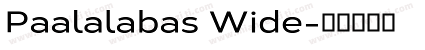Paalalabas Wide字体转换